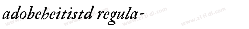 adobeheitistd regula字体转换